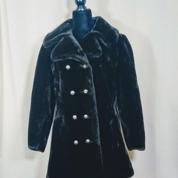 Vintage Velvety black vegan fur coat! - Picture 8 of 8